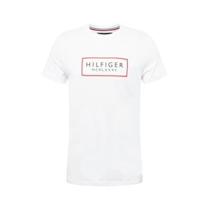 TOMMY HILFIGER Tričko 'BOX OUTLINE'  červená / čierna / biela