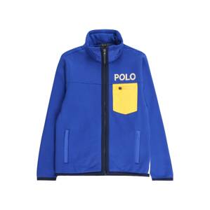 Polo Ralph Lauren Tepláková bunda  kráľovská modrá / žltá / červená / čierna