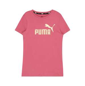 PUMA Tričko  zlatá / svetloružová