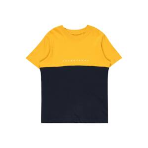 Jack & Jones Junior Tričko 'COPENHAGEN'  tmavomodrá / zlatá žltá / biela