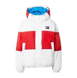 Tommy Jeans Zimná bunda  modrá / červená / biela