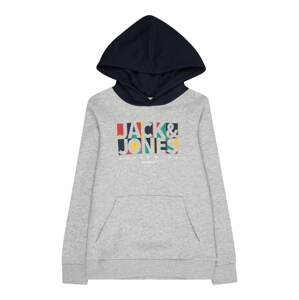 Jack & Jones Junior Mikina 'PALETTE'  svetlosivá