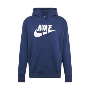 Nike Sportswear Mikina 'Club Fleece'  tmavomodrá / biela