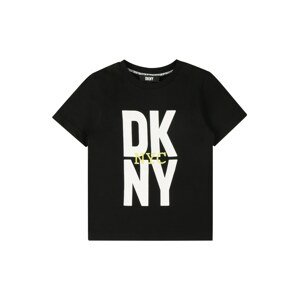 DKNY Tričko  žltá / čierna / biela