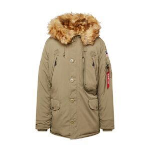 ALPHA INDUSTRIES Zimná bunda 'Polar'  koňaková / olivová