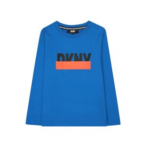 DKNY Tričko  svetlomodrá / oranžová / čierna