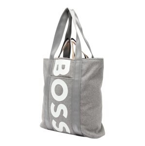 BOSS Black Shopper 'Fabric synthetic fiber'  svetlohnedá / sivá melírovaná / čierna / biela