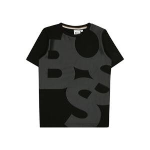 BOSS Kidswear Tričko  grafitová / čierna
