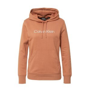 Calvin Klein Sport Športová mikina  hrdzavohnedá / striebornosivá