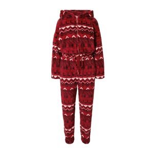 Hunkemöller Overal 'Fairisle'  červená / bordová / vínovo červená / biela