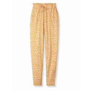CALIDA Pyžamové nohavice  medová / staroružová / biela