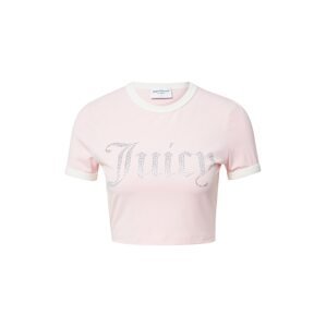 Juicy Couture White Label Tričko  ružová / strieborná / biela