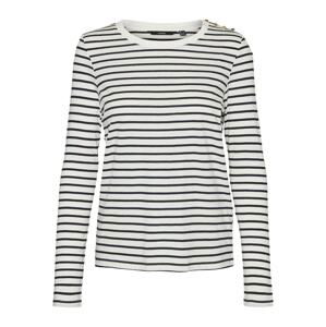 VERO MODA Tričko 'LEXIE APRIL'  čierna / biela