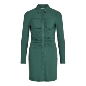 VILA Košeľové šaty 'Zetty'  smaragdová