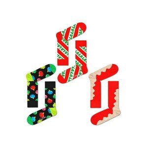 Happy Socks Ponožky  modrá / zelená / červená / čierna / biela