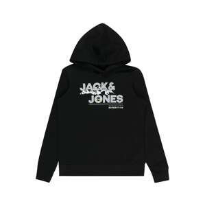 Jack & Jones Junior Mikina 'Hunter'  žltá / sivá / čierna / biela