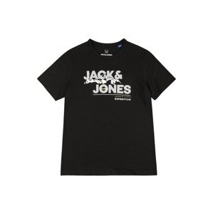 Jack & Jones Junior Tričko 'Hunter'  čierna / biela