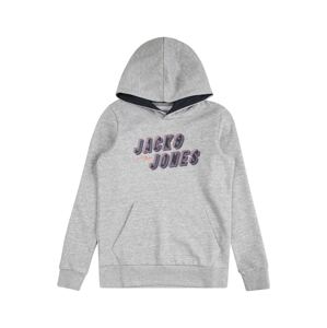 Jack & Jones Junior Mikina  tmavomodrá / sivá / oranžová / červená