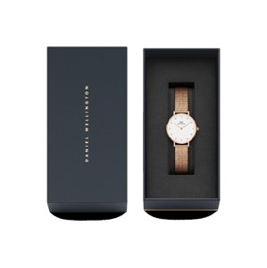 Daniel Wellington Analógové hodinky 'Melrose'  ružové zlato / biela