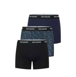 Only & Sons Boxerky  modrá / námornícka modrá / čierna / biela