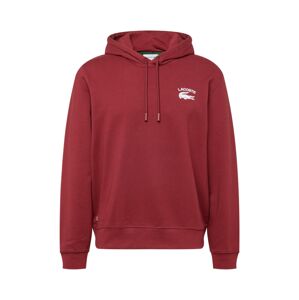 LACOSTE Mikina  karmínovo červená / biela