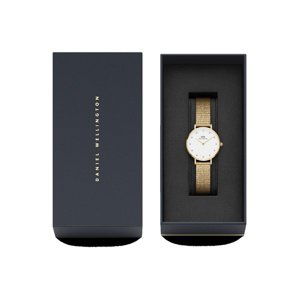 Daniel Wellington Analógové hodinky 'Petite Pressed Evergold Lumine G White'  zlatá