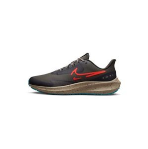 NIKE Bežecká obuv 'Air Zoom Pegasus 39 Shield'  antracitová / sivobéžová / kaki / neónovo oranžová