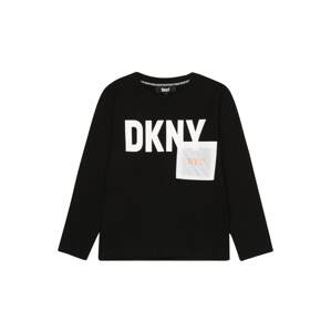 DKNY Tričko  oranžová / čierna / biela