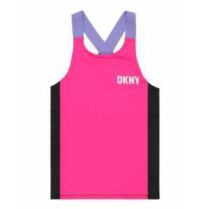 DKNY Top  svetlofialová / ružová / čierna / biela