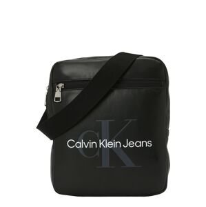 Calvin Klein Jeans Taška cez rameno  námornícka modrá / čierna / biela