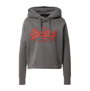 Superdry Mikina  tmavosivá / homárová