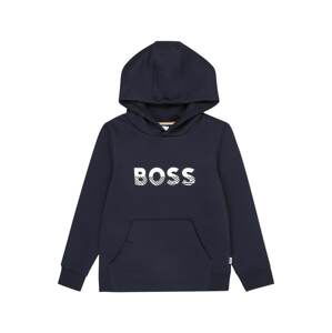 BOSS Kidswear Mikina  námornícka modrá / biela