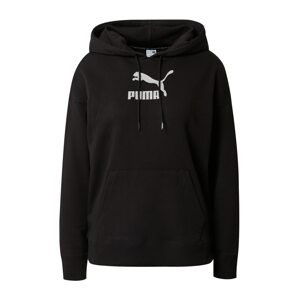 PUMA Mikina 'Brand Love'  čierna / strieborná