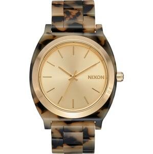 Nixon Analógové hodinky  béžová / hnedá / zlatá