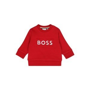 BOSS Kidswear Mikina  červená / biela