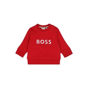 BOSS Kidswear Mikina  červená / biela