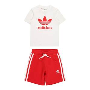 ADIDAS ORIGINALS Joggingová súprava  hrdzavo červená / biela