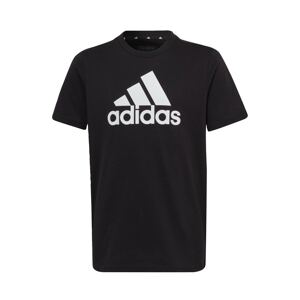 ADIDAS SPORTSWEAR Funkčné tričko 'Essentials'  čierna / biela