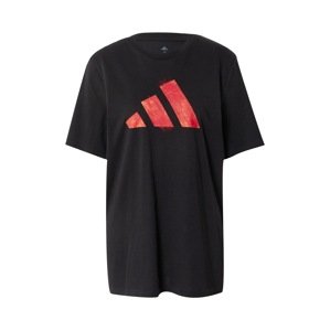 ADIDAS PERFORMANCE Funkčné tričko  oranžová / červená / čierna