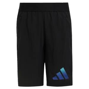 ADIDAS SPORTSWEAR Športové nohavice 'Train Icons Aeroready Logo '  zafírová / modrozelená / čierna / biela