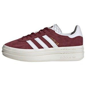 ADIDAS ORIGINALS Nízke tenisky 'Gazelle Bold'  zlatá / tmavočervená / biela