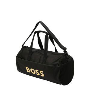 BOSS Black Víkendová taška 'Holdall'  zlatá / čierna