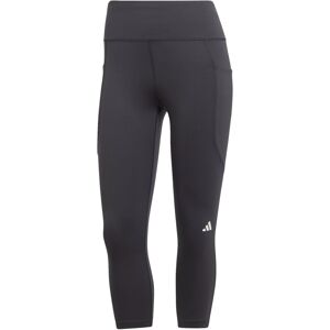 ADIDAS PERFORMANCE Športové nohavice 'Dailyrun 3/4'  čierna / biela