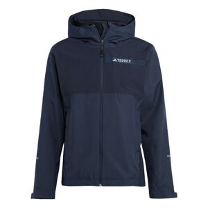 ADIDAS TERREX Outdoorová bunda 'Multi Rain.Rdy 2-Layer Rain 2'  námornícka modrá / biela