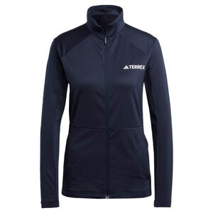 ADIDAS TERREX Športová bunda 'Multi Fleece'  tmavomodrá / biela