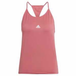 ADIDAS SPORTSWEAR Športový top 'Aero Seamless Loose'  ružová / biela