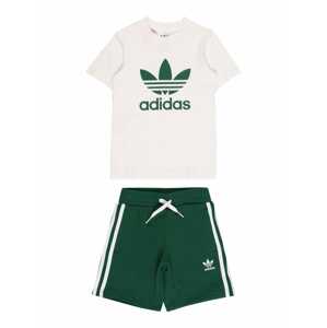 ADIDAS ORIGINALS Joggingová súprava  tmavozelená / biela ako vlna