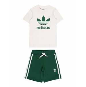 ADIDAS ORIGINALS Joggingová súprava 'Adicolor And'  tmavozelená / biela ako vlna