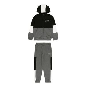 EA7 Emporio Armani Joggingová súprava  tmavosivá / čierna / biela