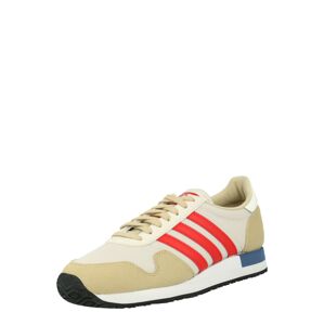 ADIDAS ORIGINALS Nízke tenisky 'USA 84'  svetlohnedá / svetlosivá / červená